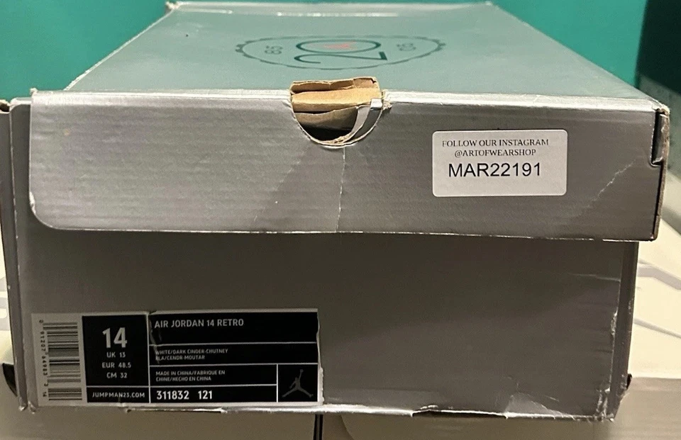 Cinza escura retrô tamanho 14 - Air Jordan 14 - Imagem 2 de 4