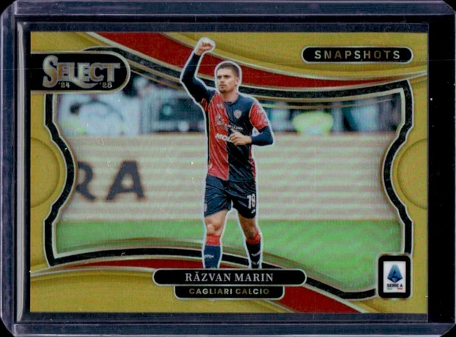 2024-25 Select Serie A Razvan Marin Snapshots Gold #10/10 Cagliari Calcio