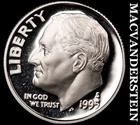 1995-S Roosevelt Dime- Silver- Choice Gem Brilliant Uncirculated Luster #J6702