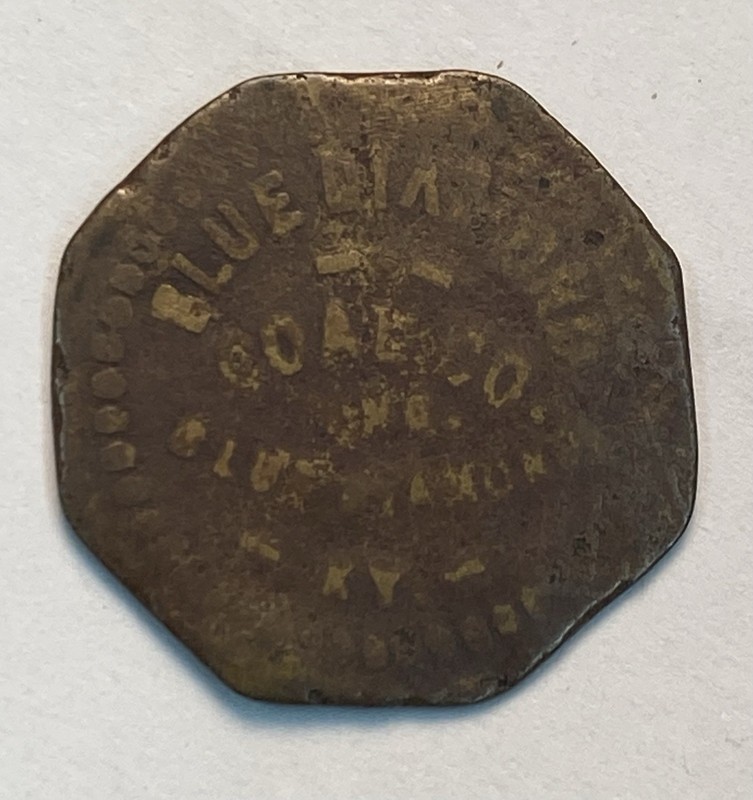 Blue Diamond, KY Kentucky Coal Scrip Token - Blue Diamond Coal Co. - 5 Cent - R8