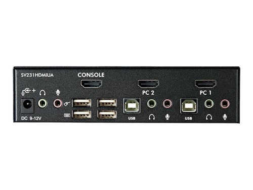 Startech 2 Port USB HDMI KVM Switch with Audio and USB 2.0 Hub SV231HDMIUA - Picture 4 of 4