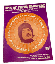 Hits of Peter Sarstedt Sheet Music 1969 Piano Vocals Guitar Chords