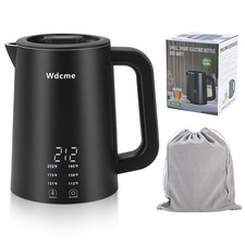 0.6L Small Travel Kettle 800W,6 Temperature Control Dual Voltage 110-240V Tea...