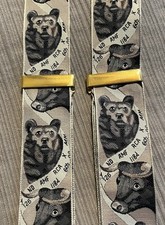 Trafalgar Ltd Ed Calvin Curtis Bulls  Bears Stock Market Silk Braces Suspenders