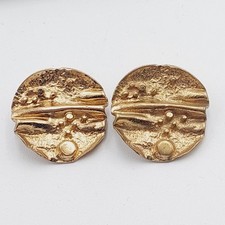 Vintage Modeschmuck Ohrringe,Ohrclips mit Strass 14 g Double ? 70er 80er Design 