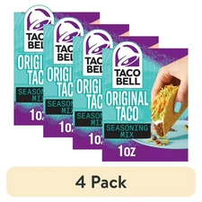 4 Packets Taco Bell Original Taco Seasoning - 1 oz Each, Authentic Flavor