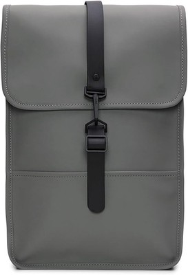 RAINS Backpack Mini - Grey Waterproof Backpack Fits 13'' Laptop Travel, and Work