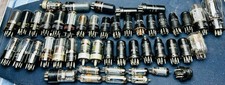 46 Assorted Vacuum Tubes Mixed RCA, PHILCO, RCA, Sylvania, CONRAD, GE, Admiral