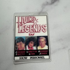 Conway Twitty Loretta Lynn George Jones - Living Legends Tour Laminate