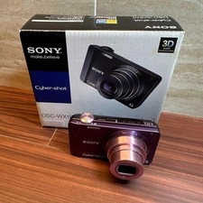 Sony Cyber Shot DSC WX10 Compact Digital Camera Violet Tested Excellent