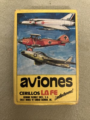 Rare Aviones Cerillos La Fe Matchbook & Matches Made In Mexico