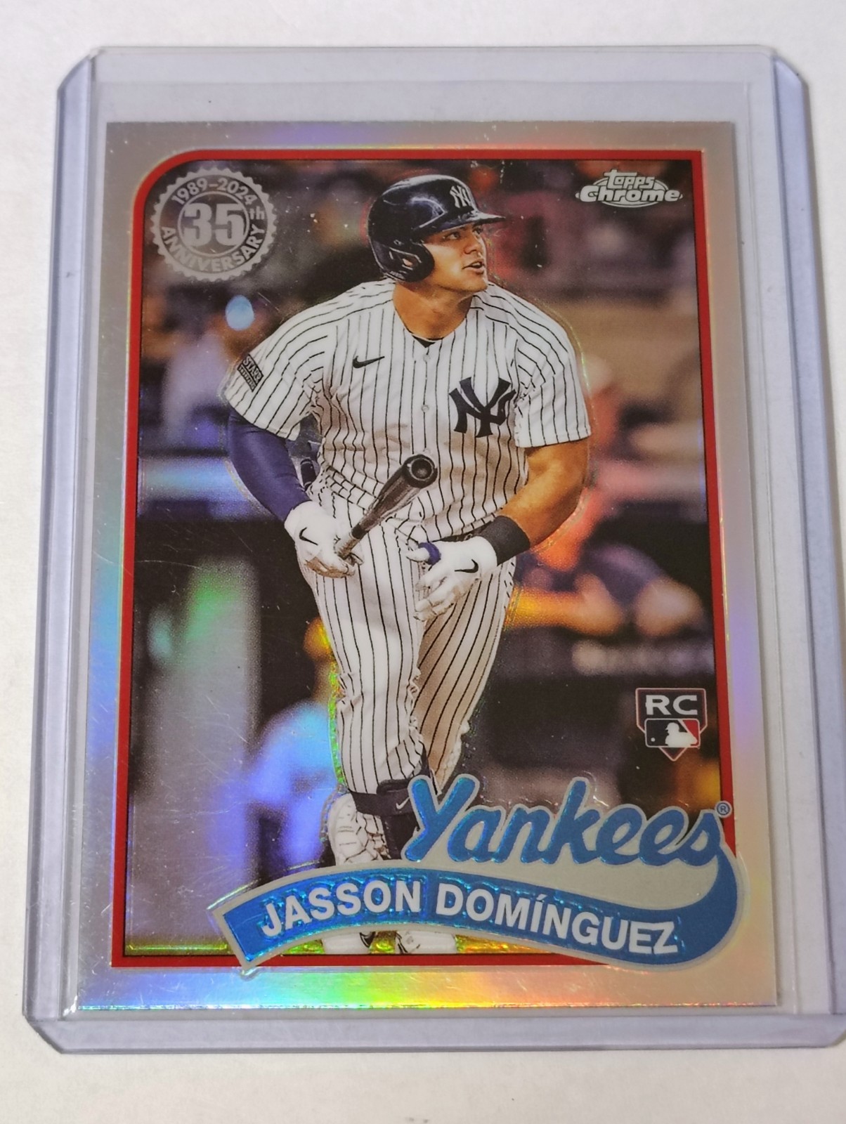 Jasson Dominguez RC 2024 Topps Chrome Rookie #89CB-12  Yankees 1989 
