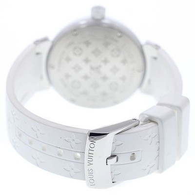 LOUIS VUITTON Tambour Forever Q13M4 10P lug diamond Quartz Ladies Watch Louis Vuitton Tambour Forever Watch - Q121L | The RealReal main image 4