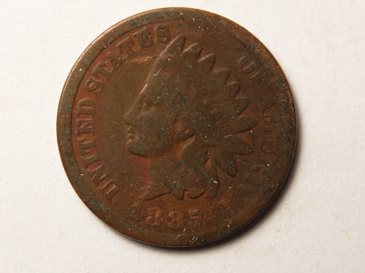 Philadelphia 1885 Year Indian Head Small Cents (1859-1909) for