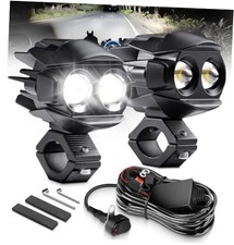 Auxiliary Driving Lights with Switch Wiring Motorcycle Fog Lights LED Kit