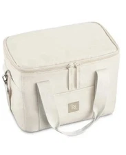 NESPRESSO TRAVEL COOLER BAG INSULATED Limited Edition Cream Color NEW IN BOX/NIB