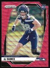 2024 Panini Prizm - Rookies AJ Barner #304 Pink Wave Prizm (RC)