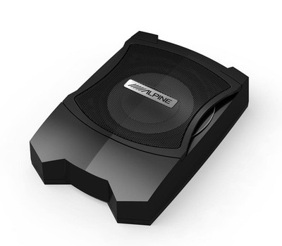 Alpine PWE-V80- Aktivwoofer 200mm Subwoofer BASS BOX 20cm Untersitz mit Kabel-FB