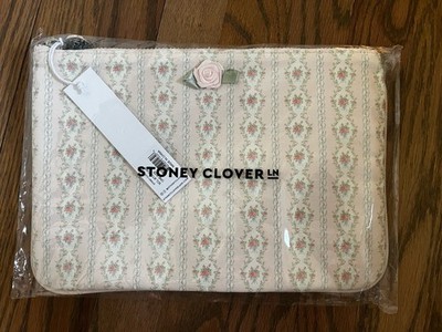 Stoney Clover Lane Rosette Curtain Call Flat Pouch Bag Coquette Balletcore NWT