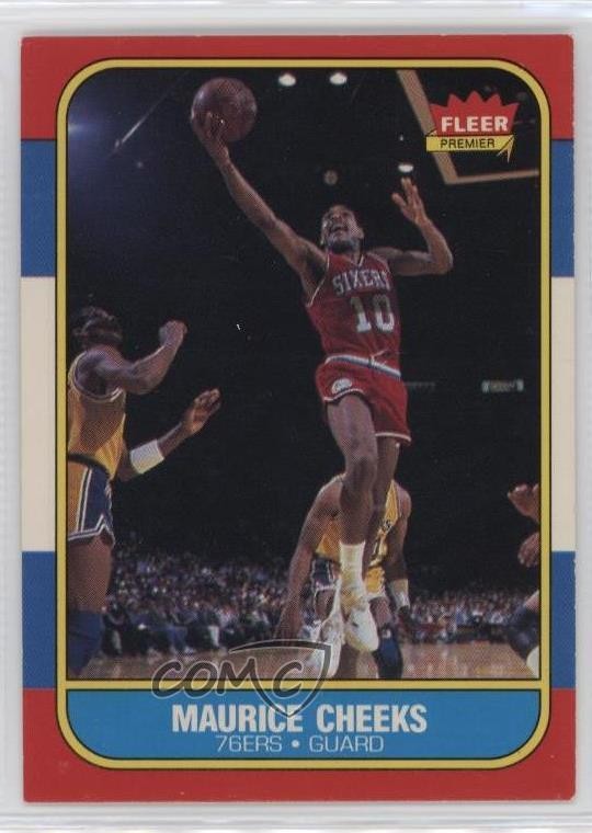 1986-87 Fleer Maurice Cheeks #16 HOF 0vi7