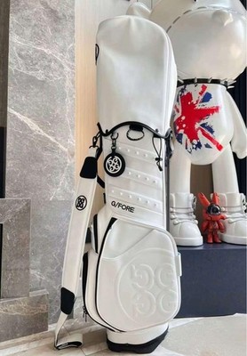 G/FORE Golf Caddy Bag / Ständertyp / PU-Leder / Schwarz Weiß / 3,5 kg