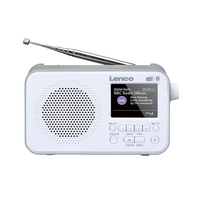 Tragbares DAB+ UKW-Radio, Bluetooth und TFT-Display 2,4'' PDR-036 kompakt/grau