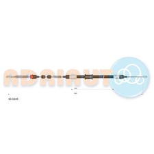 Handbremsseil hinten rechts für Opel Vectra A J89 | 23953400