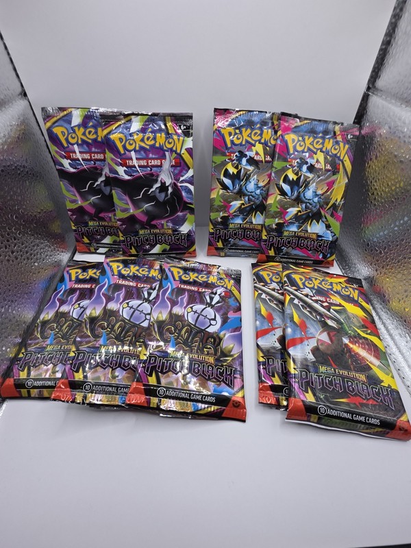 Pokemon Pitch Black Sleeves All Artwork (NO CARDS)