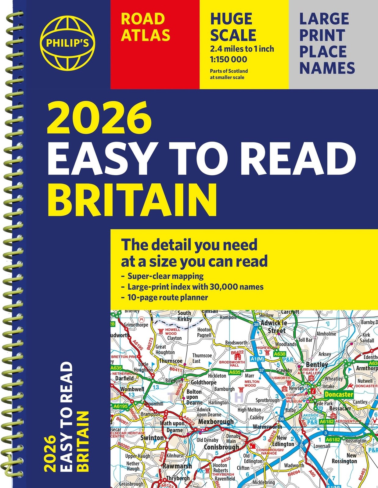 2026 Philip's Easy to Read Road Atlas of Britain by Philip's... - - Image 2