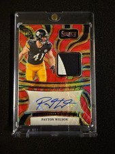 Payton Wilson 2024 Panini Select RPA Signature Memorabilia Rookie Patch Auto
