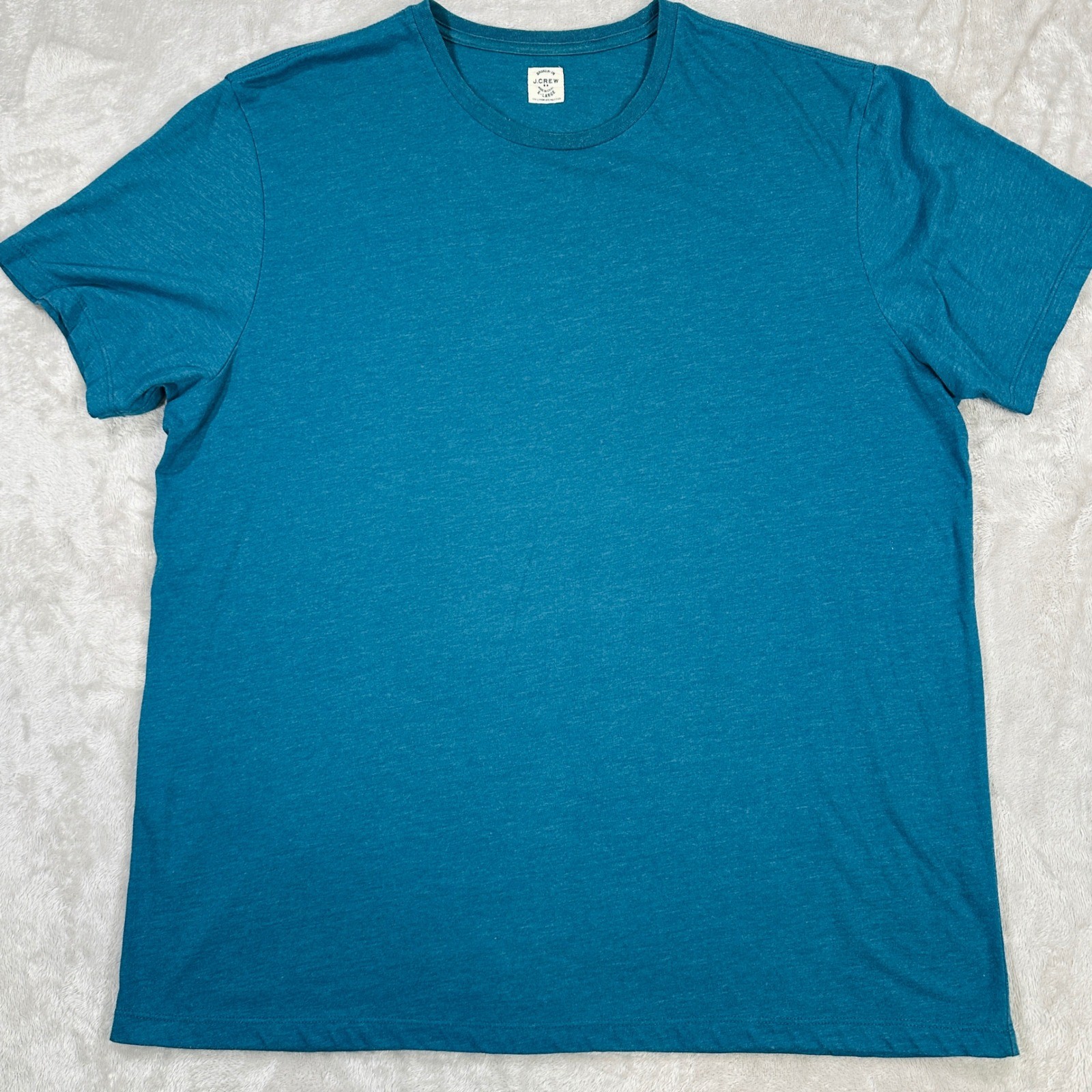J Crew Broken-In Blue Basic Solid Tshirt Size XL … - image 1