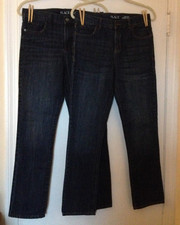 Childrens Place Boys Jeans Size 16 -- 2 PAIRS - Straight Leg Dark Wash Excellent