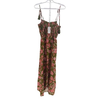 Patrons of Peace Maxi Dress Women Medium Green Floral Smocked Boho Cottage Tiers | eBay Patrons of Peace Maxi Dress Women Medium Green Floral Smocked Boho Cottage Tiers | eBay