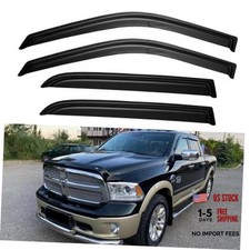 Window Visors Rain Guards for 2009-2018 Dodge Ram 2009-2018 ram 1500 Crew Cab