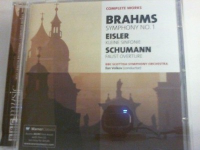Brahms '' Symphony No 1 '' Eisler '' Kleine Sinfonie '' Schuhmann '' Faust Overture ''