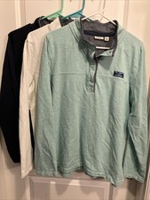3-LL Bean Womens Lakewashed Pullover Knit Sweatshirts Sz XL Reg EC 