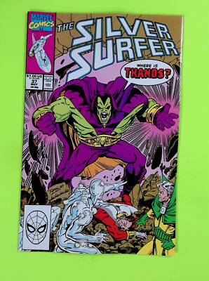 Silver Surfer #37 Vol. 3 1990 Marvel Comics 7.0+ Comic Book SD2-66