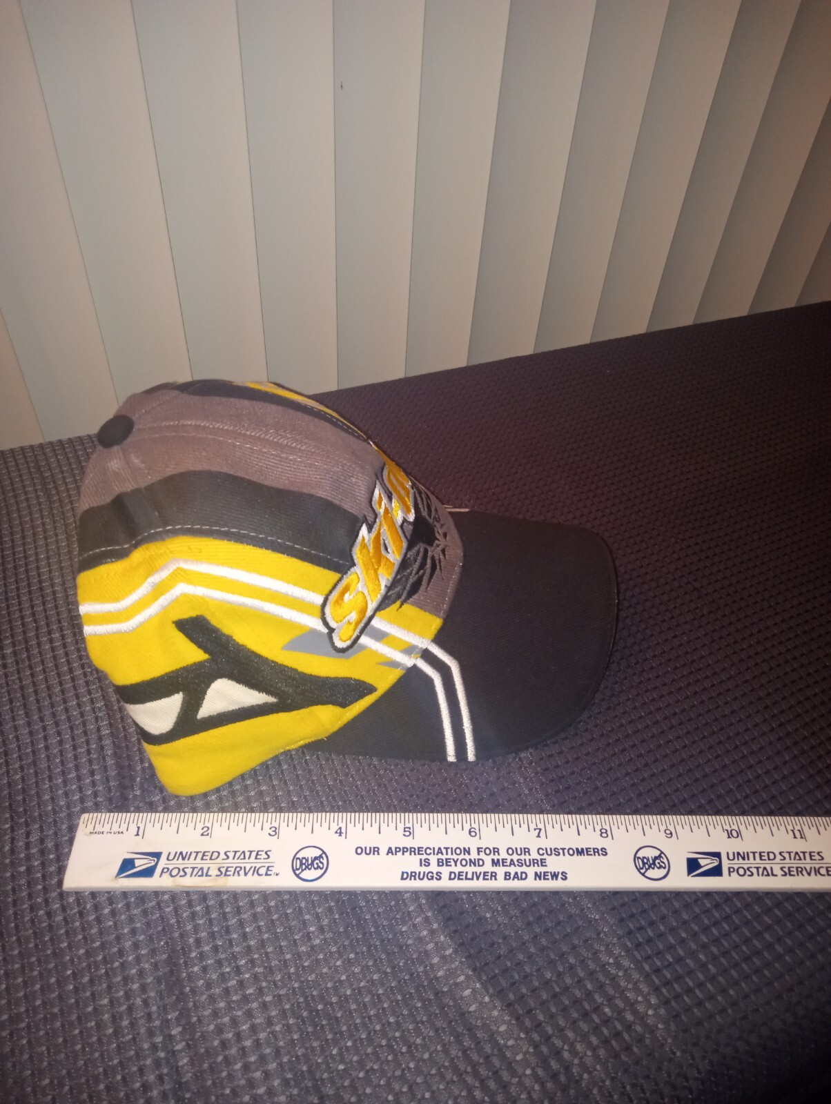Vintage SkiDoo Hat Mens OS Black Yellow Performance Bombardier Cap eBay
