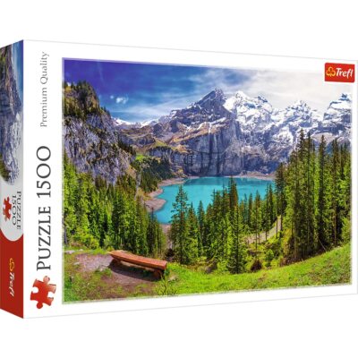 Trefl, Puzzle, Oeschinensee, Alpen, Schweiz, 1500 Teile, Premium Quality, für Er