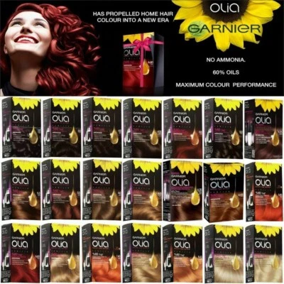 2 X Garnier Olia, no ammonia permanent hair color with 60% oils Select Shade