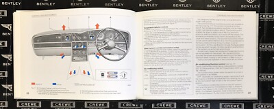 1989 Bentley Mulsanne Owners Manual Handbook TSD4919 item#LA89 | eBay