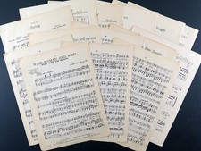 Vintage Music Paper with Lyrics   28 Sheets f...