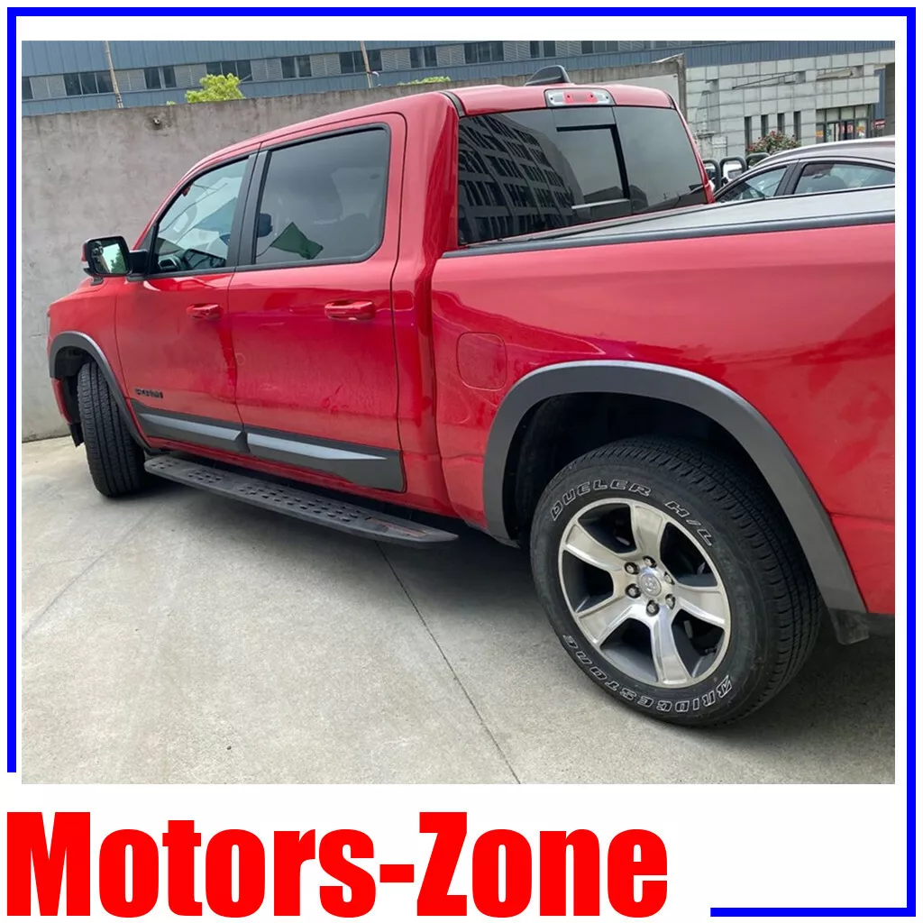 For 19 20 Dodge Ram 1500 4Dr Body Side Molding Trim Black