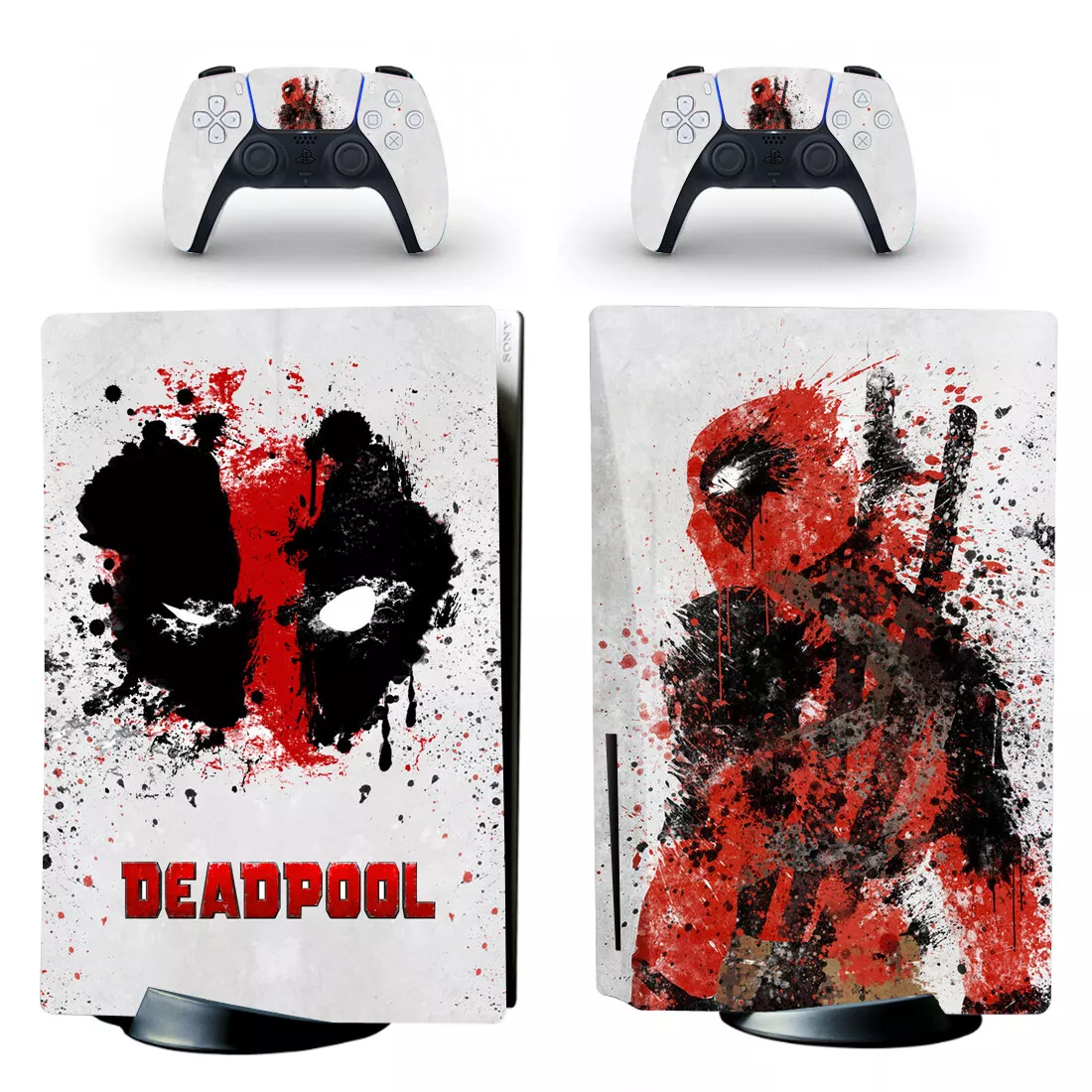 PS5 Standard Disc Console Control Skin Sticker Decals Deadpool DP ...