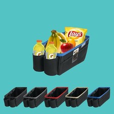 Car Seat Organizer with Cup Holder for In Between Seat, Backseat Storage for Car
