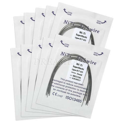 10 Packs Orthodontic Dental Super Elastic Niti Ovoid/Oval Arch Wires Rectangular - Picture 40 of 83
