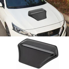 Car Decorative Air Flow Intake Hood Scoop Vent Bonnet Cover Carbon Universal