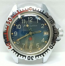 Orologio Komandiskie military vintage watch mechanical clock 43 mm diver montre