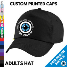 Custom Printed Adults Baseball Cap - Logo Image Photo Sports Caps Bespoke Hat 