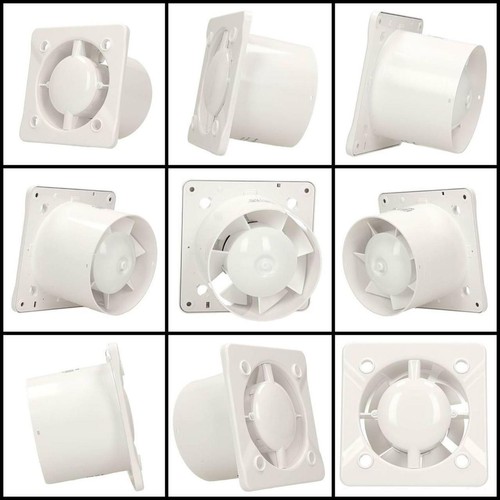100mm Timer Extractor Fan TRAX Front Panel Wall Ceiling Ventilation - Picture 2 of 36